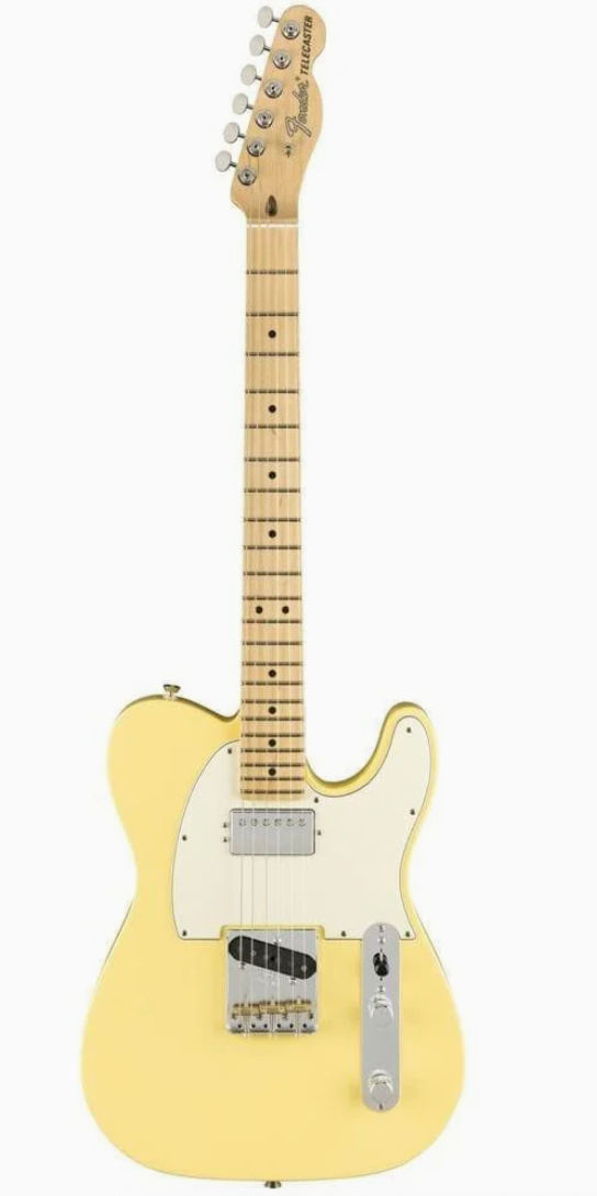 Fender 0115122341 AM Performer Tele Humbucking Maple Vintage White Electric Guitar