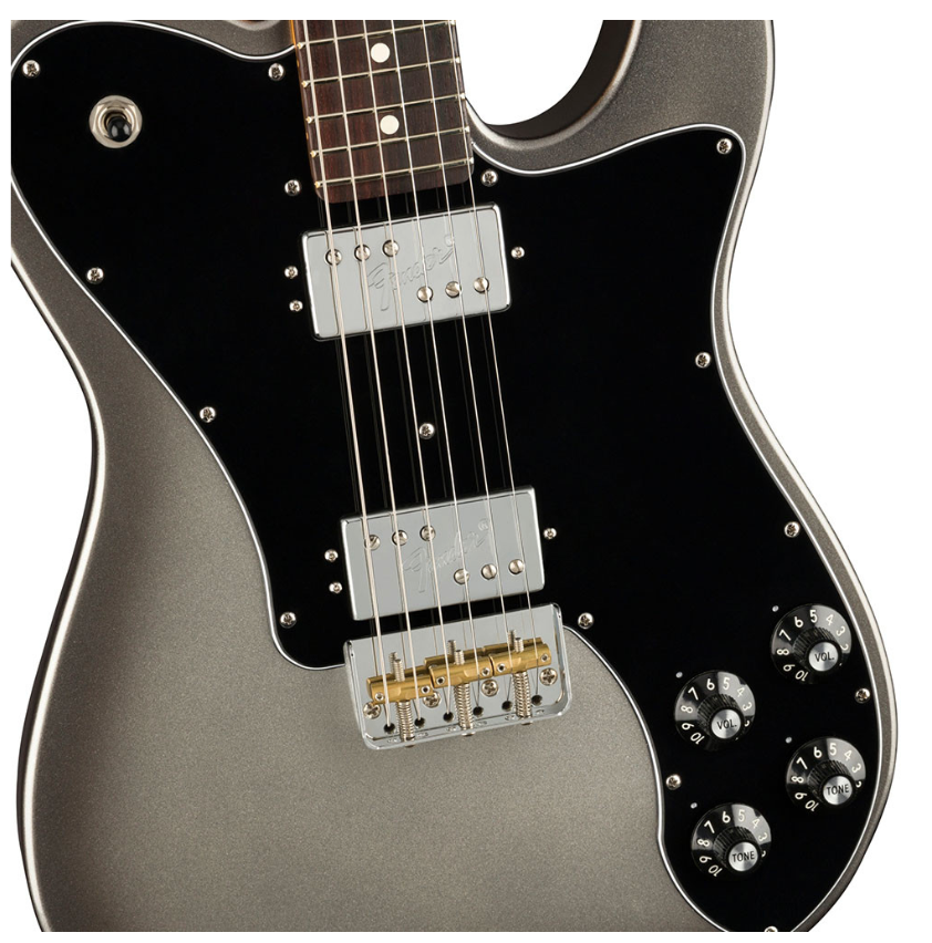 Fender 0113960755 AM Pro II Tele Deluxe Rosewood Mercury Electric Guitar