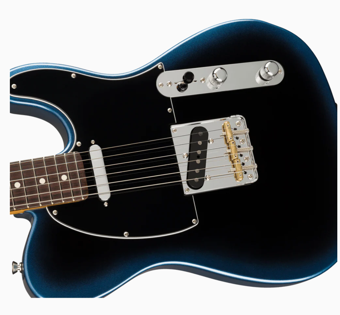 Fender 0113940761 AM Pro II Tele Dark Knight Electric Guitar
