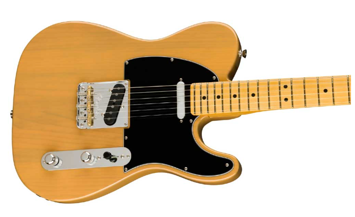 Fender 0113942750 AM Pro II Tele Maple Butterscotch Blonde Electric Guitar