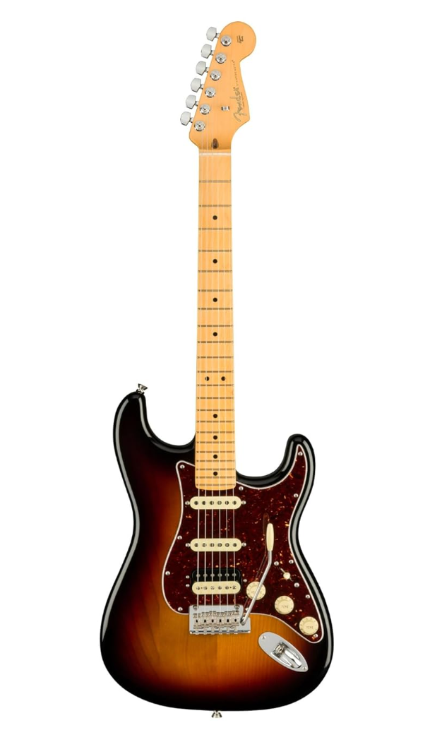 Fender 0113912700 AM Pro II Strat HSS Maple 3-Colour Sunburst Electric Guitar