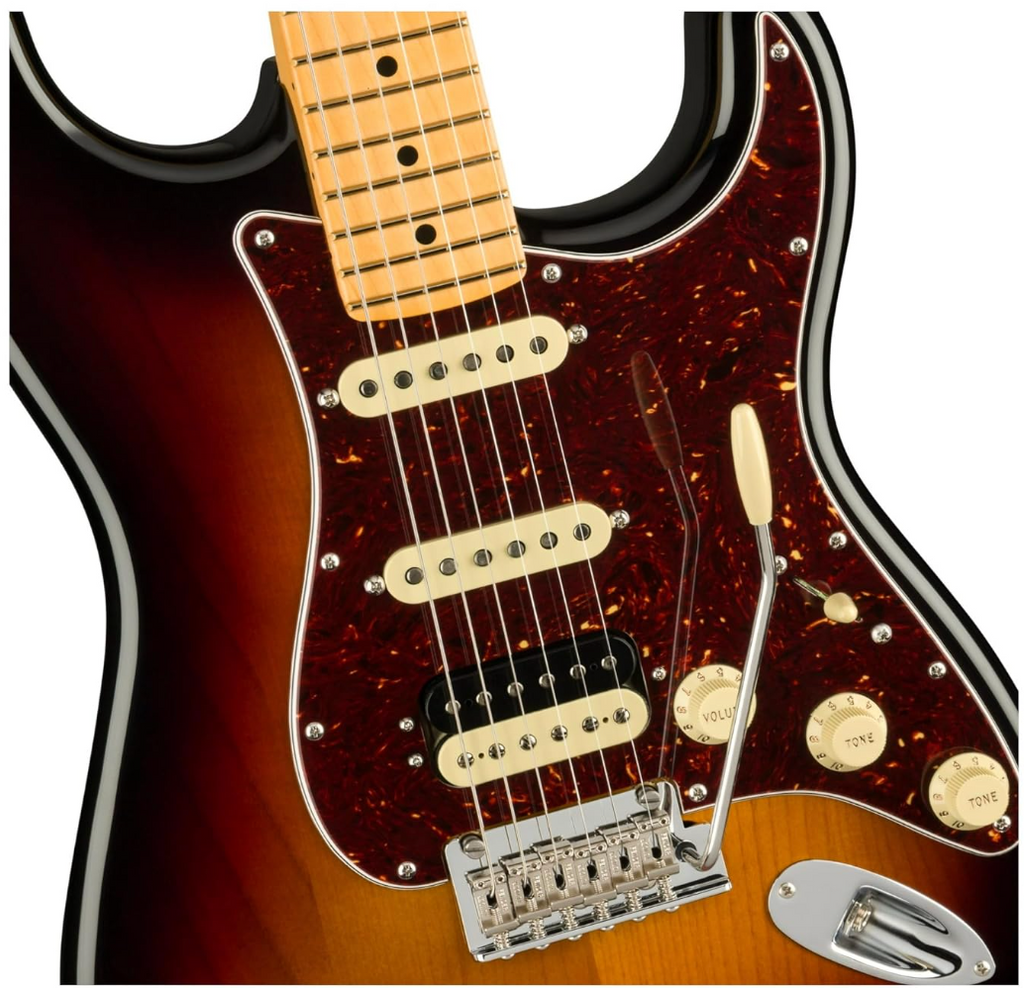 Fender 0113912700 AM Pro II Strat HSS Maple 3-Colour Sunburst Electric Guitar