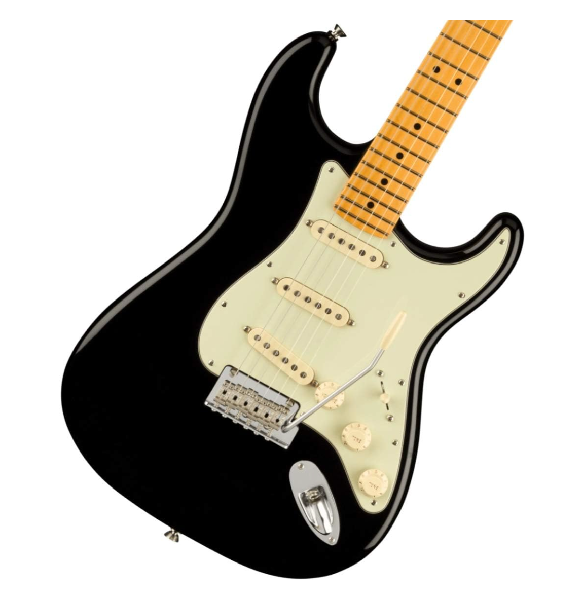 Fender 0113902706 AM Pro II Strat Maple Black Electric Guitar