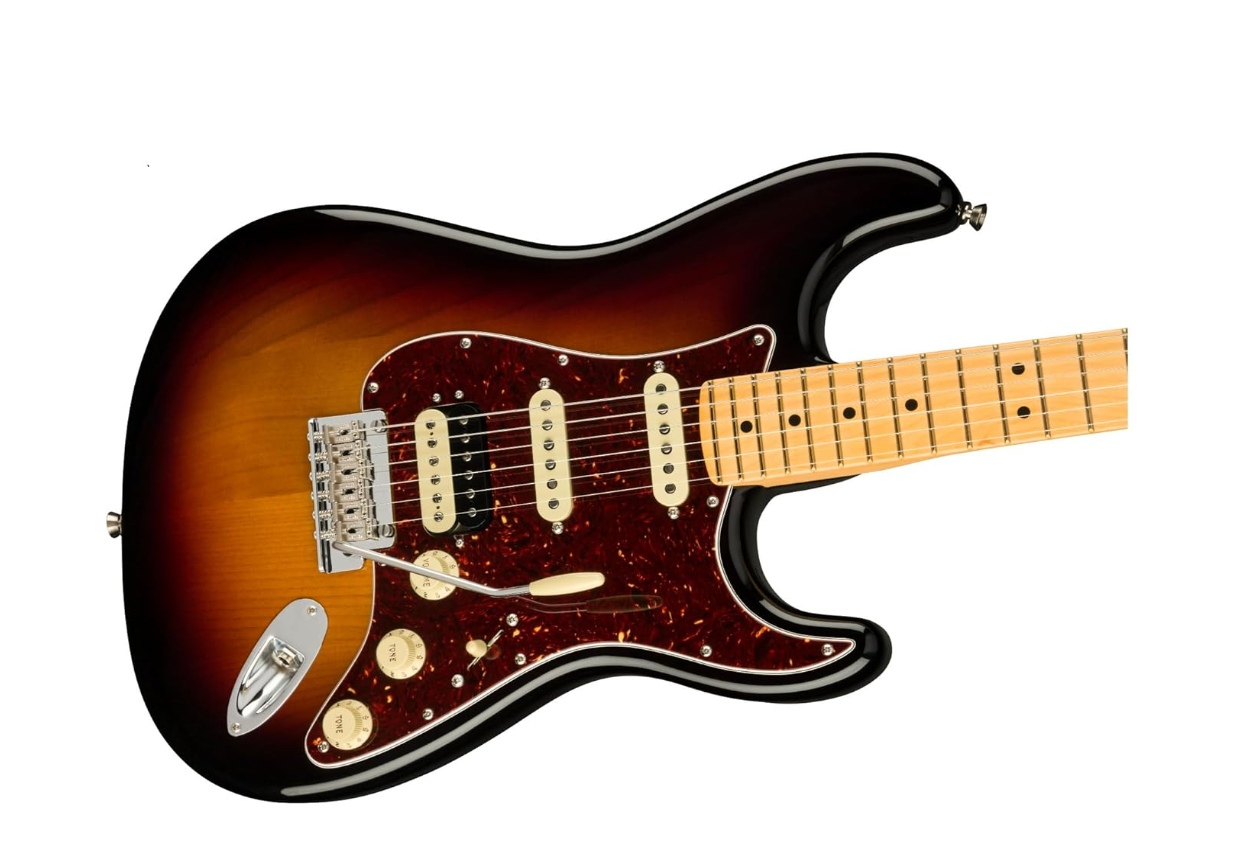 Fender 0113902700 AM Pro II Strat Maple 3-Colour Sunburst Electric Guitara