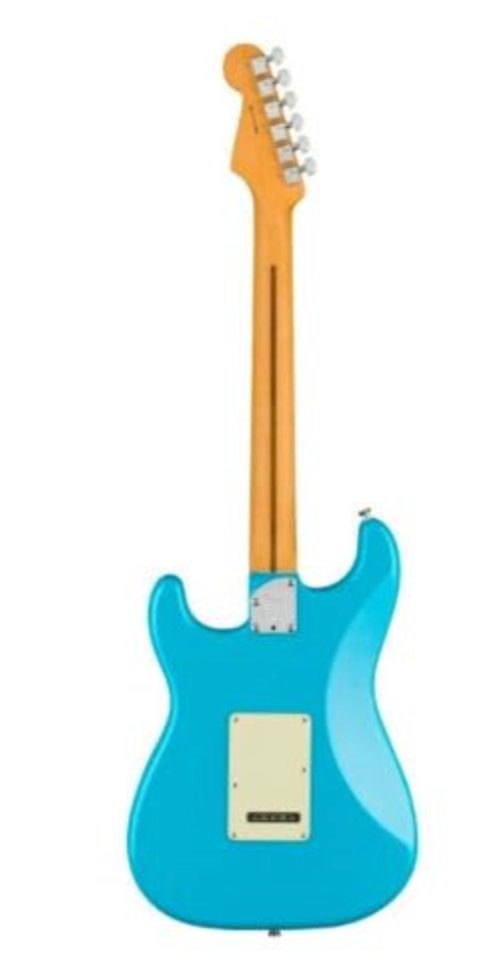Fender 0113902719 AM Pro II Strat Maple Miami Blue Electric Guitar
