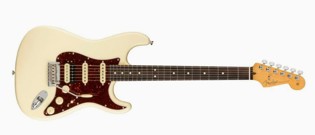 Fender 0113910705 AM Pro II Strat HSS Olympic White Electric Guitar
