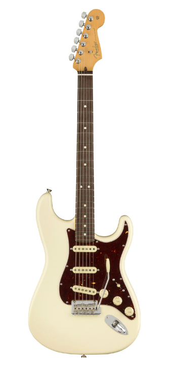 Fender 0113900705 AM Pro II Strat Olympic White Electric Guitar