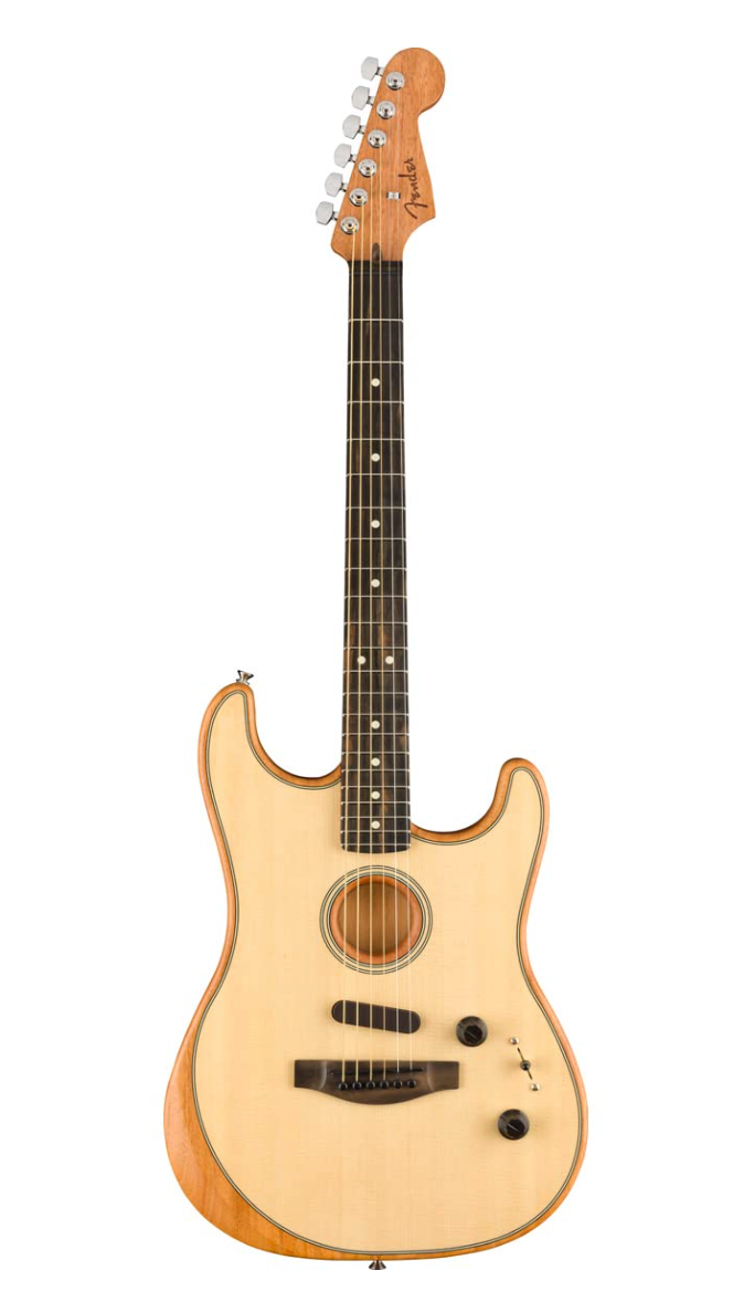 Fender 0972023221 Stratocaster Natural Acoustic Guitar