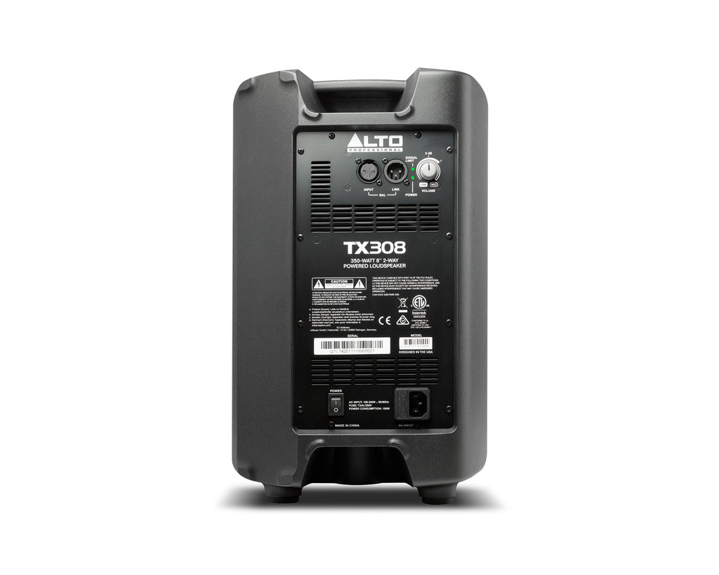 TX308 – 350W 8” Powered Loudspeaker