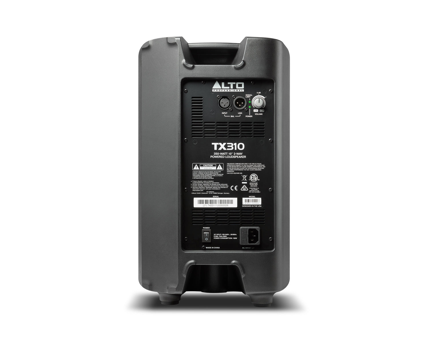 TX310 – 350W 10” Powered Loudspeaker
