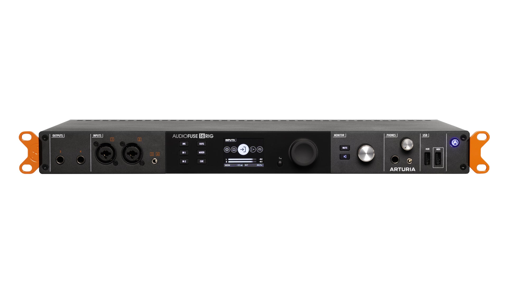 Arturia AudioFuse 16Rig – 16-In/16-Out USB-C Audio Interface for Hybrid Studios with ADAT, MIDI, Word Clock & Advanced Routing