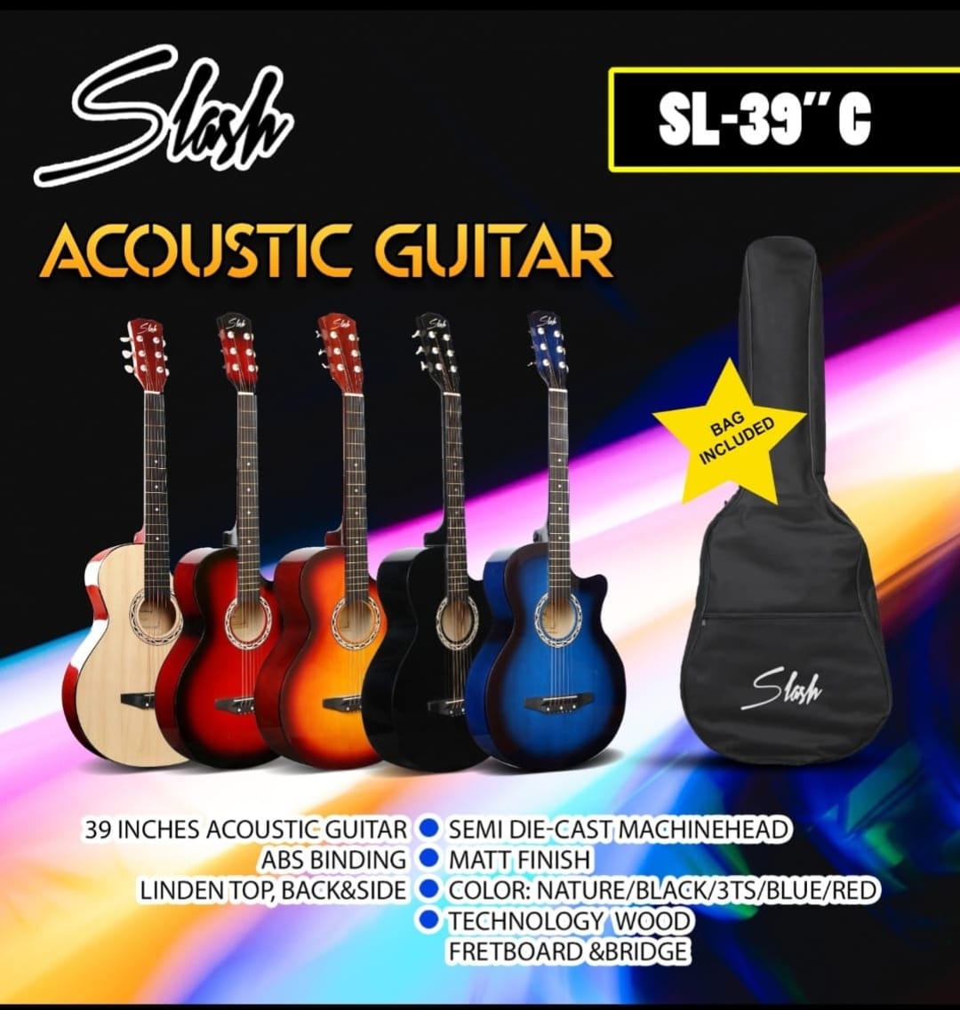 Slash SL-39C Cutaway Acoustic Guitar