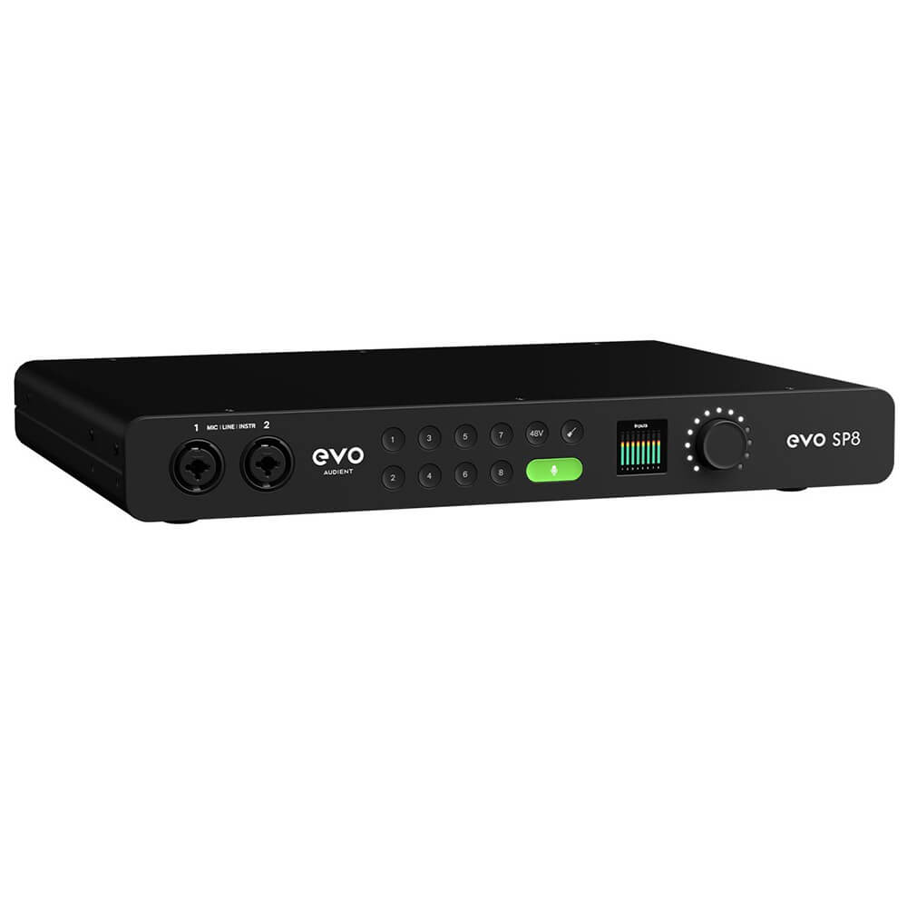 Audient EVO SP8 8‑Channel Smart Mic Preamp – ADAT Expansion, Motion UI & Smartgain