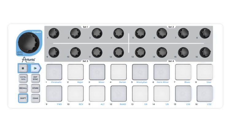 Arturia BeatStep – Portable MIDI Controller & Step Sequencer with 16 Pads and Knobs for DAW, Synths & Modular Gear